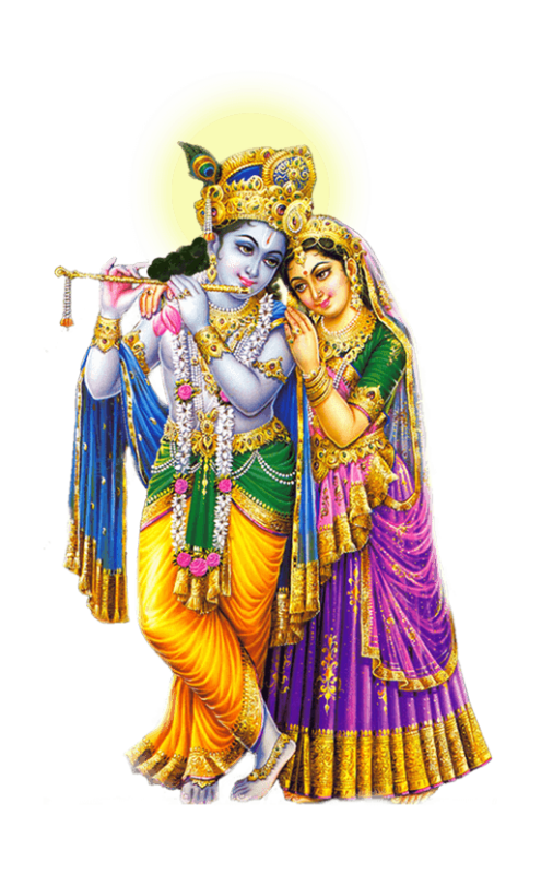 Radha Krishna with each other